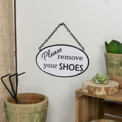Metal Shoes Sign VIP Home And Garden