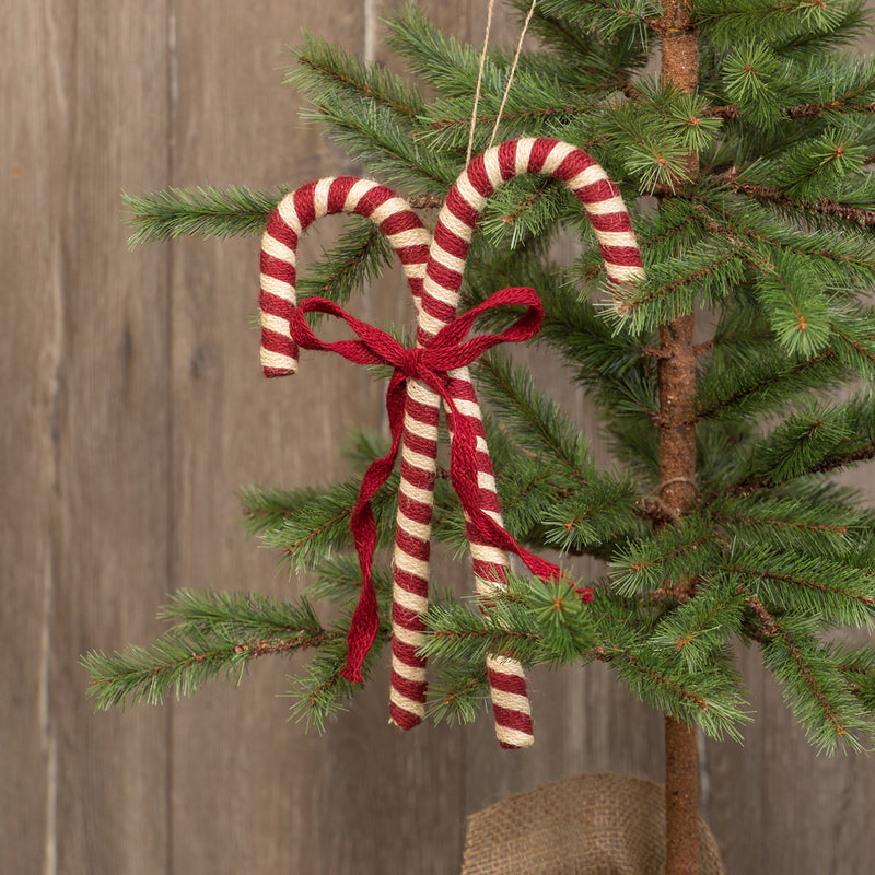 Pair Of Candy Cane Ornaments Ragon House