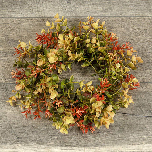 Eucalyptus & Boxwood Candle Ring Ragon House