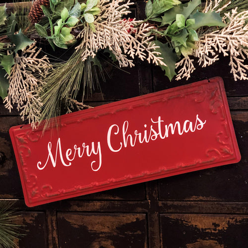 Script Merry Christmas Sign Ragon House