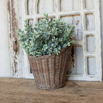 Grey Oval Scoop Wall Basket Ragon House
