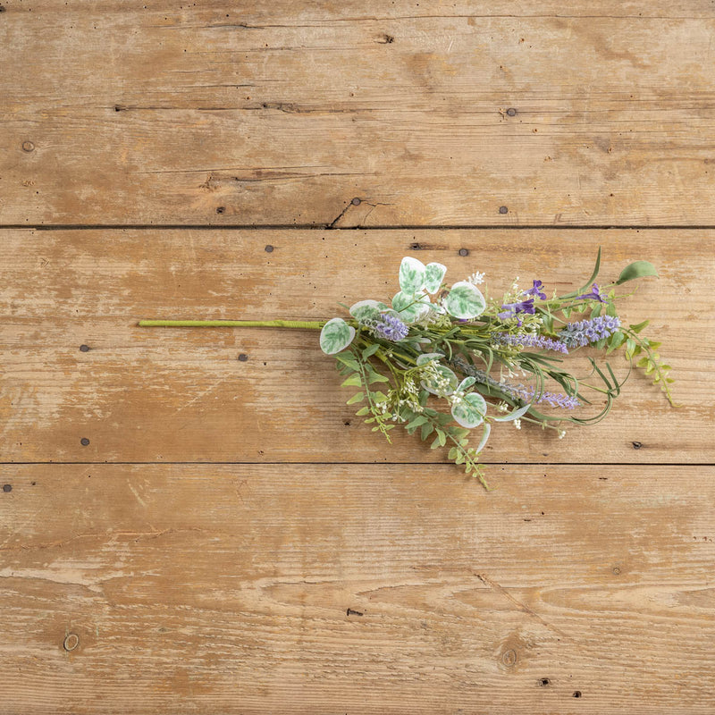 Lavender & Mixed Leaves Pick