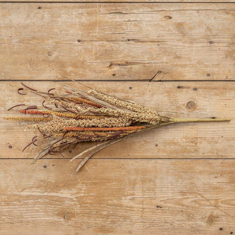 Beige & Orange Foxtail Wreath Ragon House