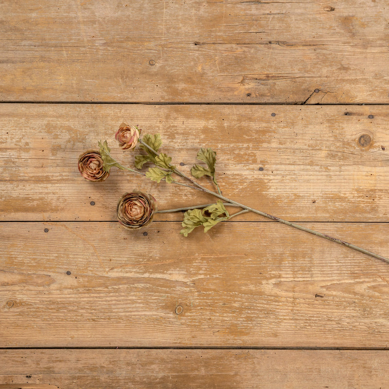 Sage Ranunculus Spray Vintage Crossroads