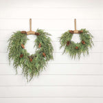 Cedar Hanging Wreath With Cones Ragon House