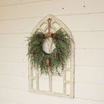 Icy Cedar Hanging Wreath With Cones Ragon House