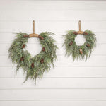 Icy Cedar Hanging Wreath With Cones Ragon House