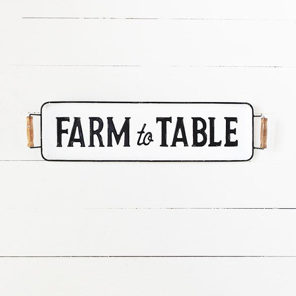 Farm To Table Tin Tray Pd Home & Garden