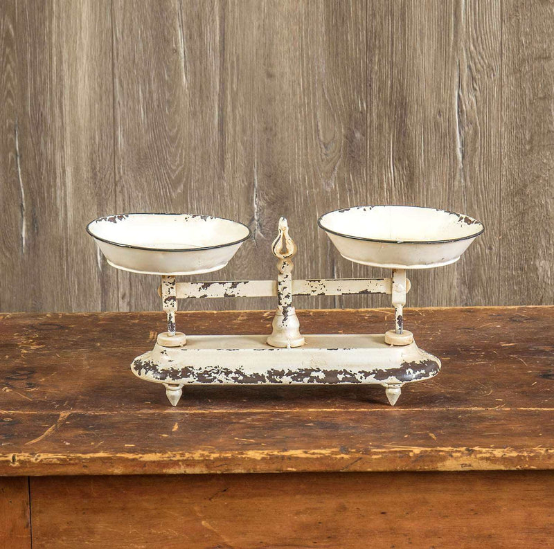 Antique Style White Metal Scale
