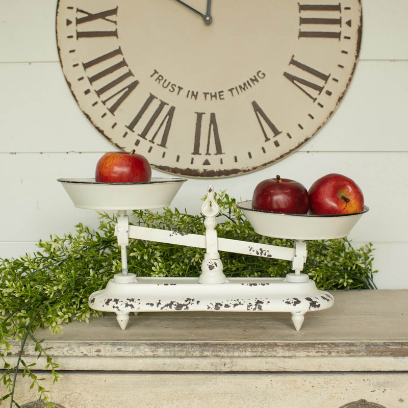Antique Style White Metal Scale
