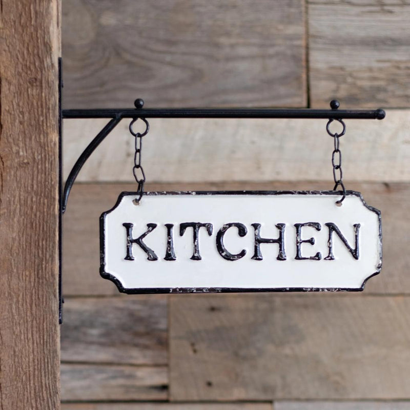 Hanging Tin Kitchen Sign Pd Home & Garden