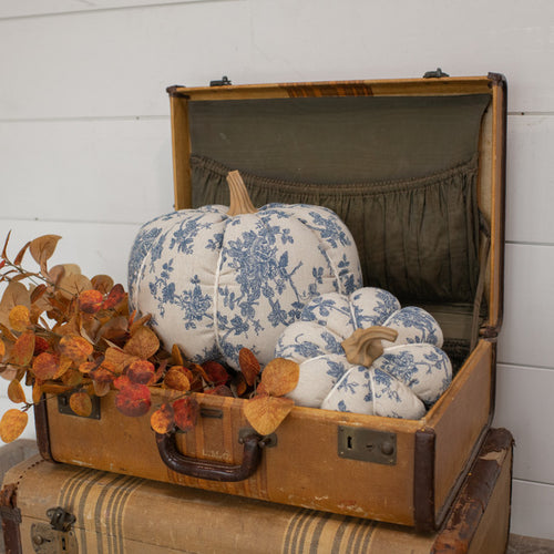 Blue Floral Pumpkin Ragon House