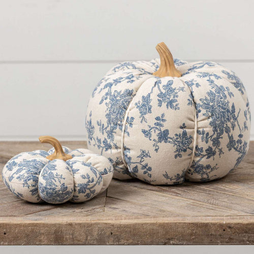 Blue Floral Pumpkin Ragon House