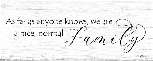 Normal Family Block Sign Jan Michaels