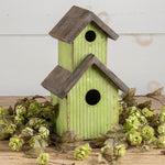 Galvanized Green Birdhouse