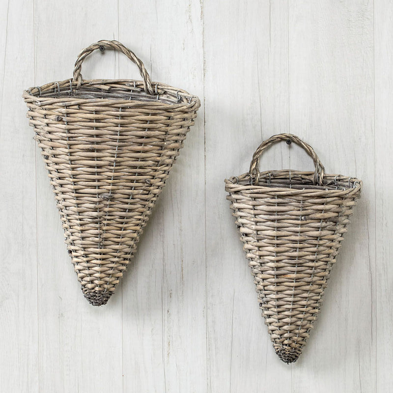 Wicker Sconce Wall Basket Ragon House