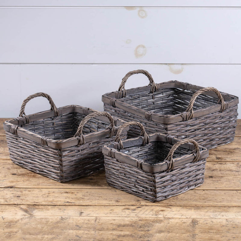 Rattan Square Basket