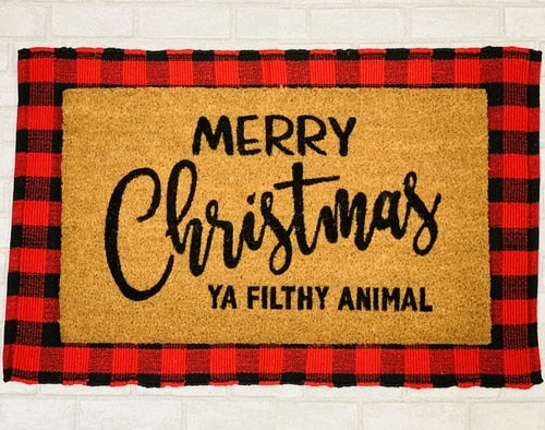 Merry Christmas Ya Filthy Animal Door Mat Jan Michaels
