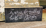 Every Family Block Sign Jan Michaels