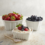 White Berry Basket