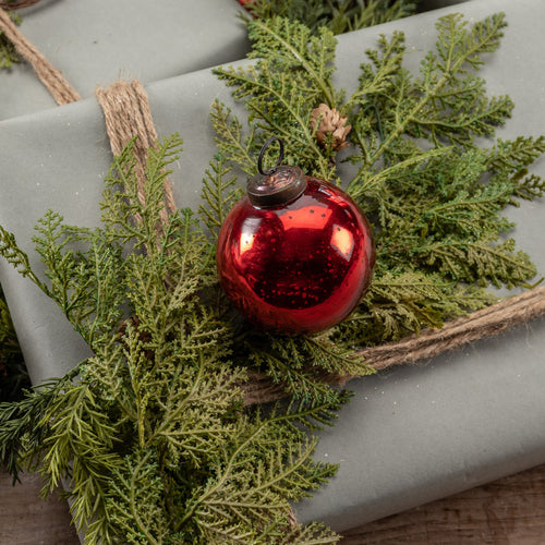 Red Kugel Ornament