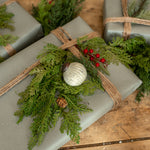 Ribbed White Kugel Ornament - Vintage Crossroads