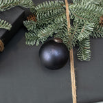 Black Kugel Ornament