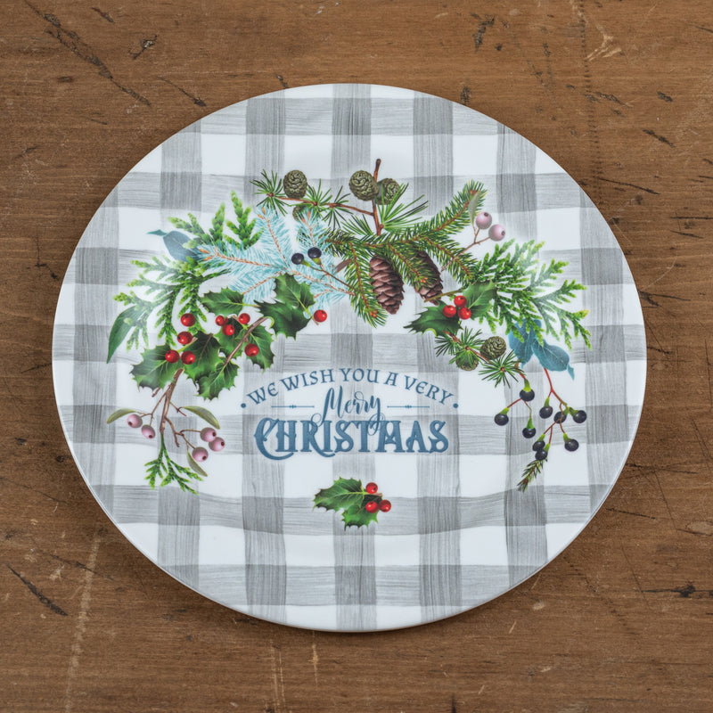 Merry Christmas Greenery Plate Ragon House