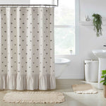 Embroidered Bee Shower Curtain VHC Brands