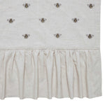 Embroidered Bee Shower Curtain VHC Brands
