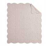 Tuscany Quilted Throw with Scalloped Edges Olliix