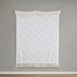 Cotton Tufted Chenille Throw Olliix