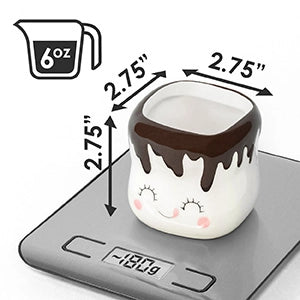 Marshmallow Shaped Hot Chocolate Mugs KELOMOT INC