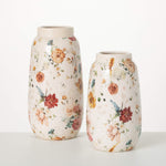 Elegant Blossoms Pattern Vase