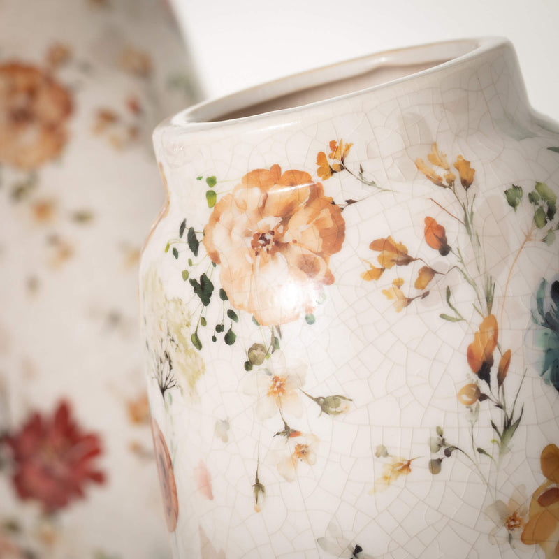 Elegant Blossoms Pattern Vase