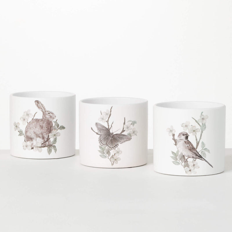 Spring Print Mini Flowerpot