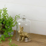Distressed Gold Finished Rabbit Figurine | Vintage Crossroads