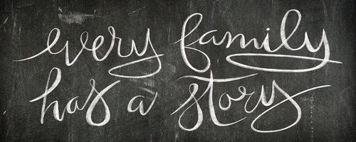 Every Family Block Sign Jan Michaels