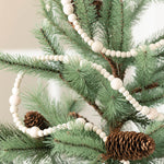 Cream Wooden Bead Garland - Vintage Crossroads