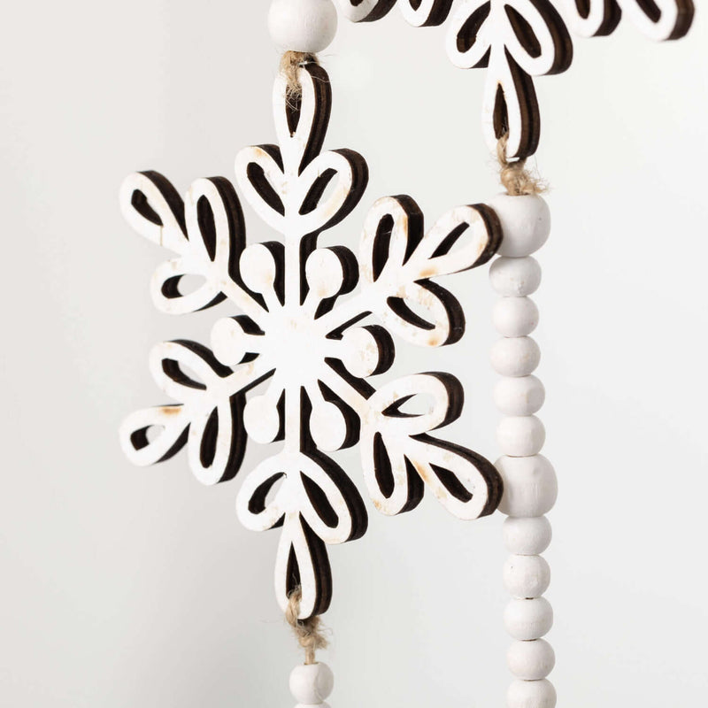 Dangling Snowflake Garland - Vintage Crossroads