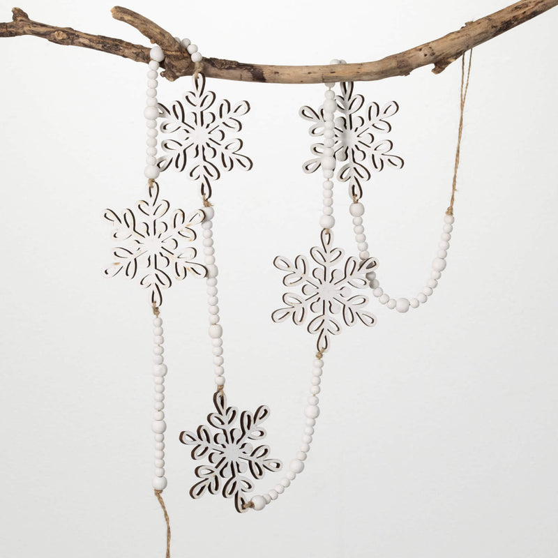 Dangling Snowflake Garland - Vintage Crossroads