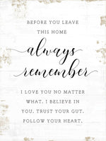 Always Remember Sign Jan Michaels