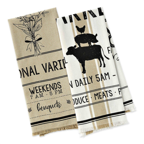 Going to the Market Dishtowels Design Imports