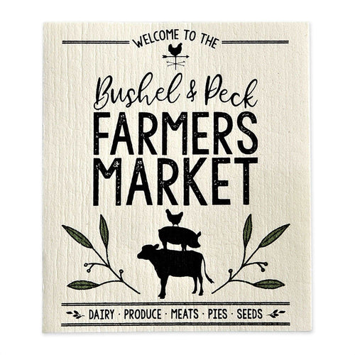 Farmers Market Swedish Dishcloth Design Imports