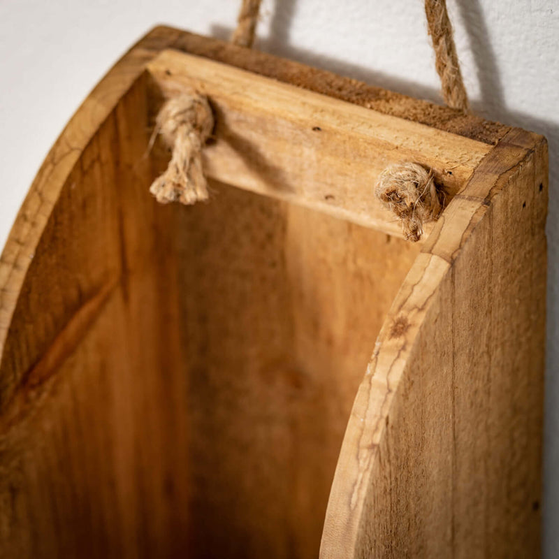 Rustic Wooden Wall Shelf