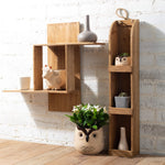 Rustic Wooden Wall Shelf