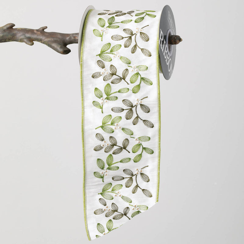 Green Mistletoe Ribbon