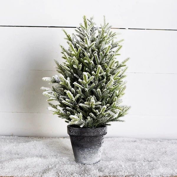 Frosted Tree In Charcoal Pot Mill 77